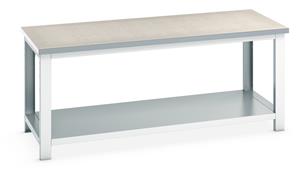 Bott Lino Top Workbench with Full Shelf - 2000Wx900Dx840mmH Benches with Full Depth Shelf 27/41004136 Bott Lino Top Workbench with Full Shelf 2000Wx900Dx840mmH.jpg